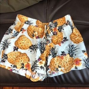 Flowy pineapple shorts